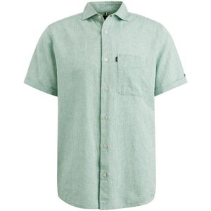 Vanguard gemêleerd regular fit overhemd groen