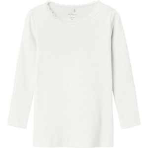 NAME IT MINI longsleeve rib gebreid wit