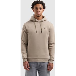 Ballin Amsterdam - Circle Logo Hoodie - Taupe - Heren Regular Fit Sweater