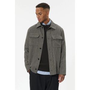 Matinique - Overshirt - Zwart - Geruit - Met Wol