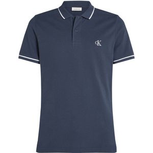 CALVIN KLEIN JEANS slim fit polo TIPPING met logo Ink