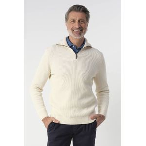 Campbell pullover rib gebreid ecru