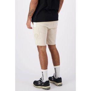 BLACK BANANAS regular fit short STRIPE met logo sand