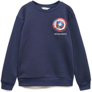 Mango Kids Captain America sweater donkerblauw