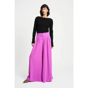 POM Amsterdam wide leg regular waist casual broek roze