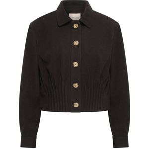 Claudia Sträter - Jasje - Zwart - Leren Jassen