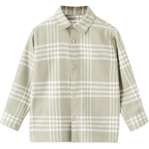 Mango Kids - Geruit Overhemd - Groen - Lange Mouwen