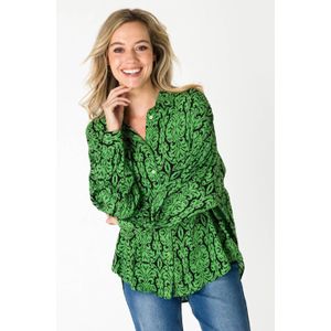 ES&SY - Selma - Blouse - Zwart-Groen