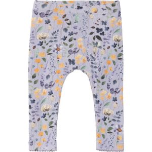 NAME IT BABY baby gebloemde slim fit broek NBFDUSSA lila