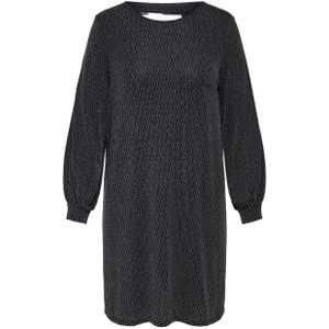 ONLY CARMAKOMA korte jurk met lurex zwart