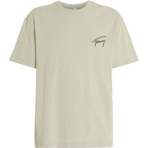 Tommy Jeans T-shirt Reg met printopdruk en borduursels faded willow