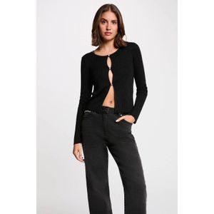 MORGAN - Vest - Zwart - Lange Mouwen - Viscose Materiaal