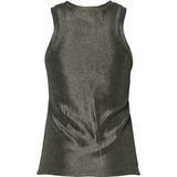 Y.A.S - Yasmatera - Top - Zachtgrijs - Metallic Glans