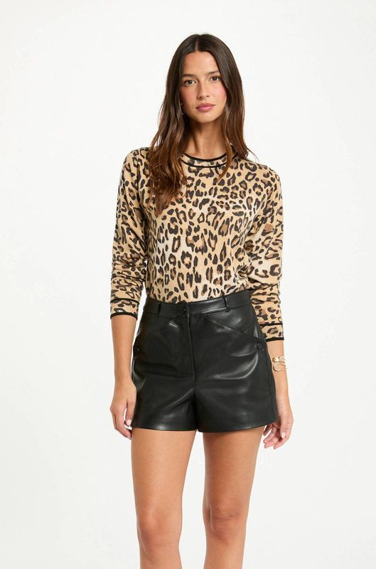 Morgan - Trui - Beige - Met Wol