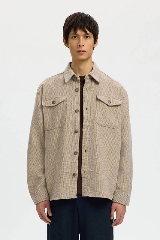 SELECTED HOMME - LosePablo - Overhemdjack - Gemêleerd - Regular Fit