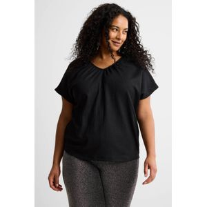 GREAT LOOKS top met glitters zwart