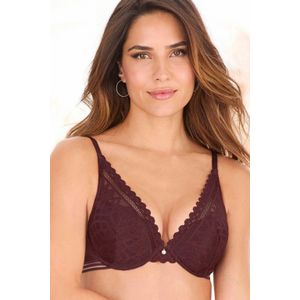 s.Oliver - RED LABEL Beachwear - Push-up-bh - Cassis - Met Versteviging en Beugel