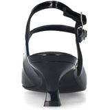 Manfield lak slingback pumps zwart