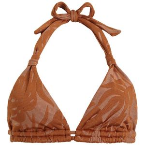 BEACHWAVE voorgevormde triangel bikinitop bruin