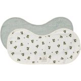 Noppies Blooming clover spuugdoekje - set van 2 Puritan Gray