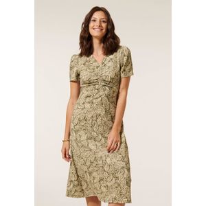 Miss Etam A-lijn jurk olijfgroen