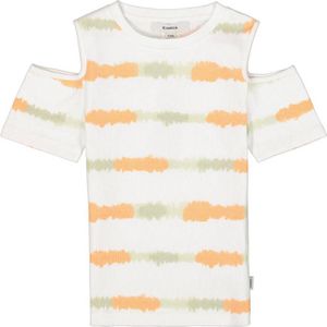 Garcia dip-dye T-shirt wit/oranje/geel