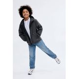 Mango Kids - Gewatteerde Jas - Blauw - Waterdicht - Met Capuchon