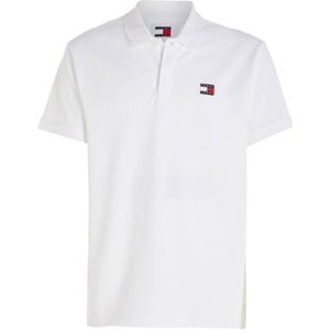 Tommy Jeans polo met logo wit