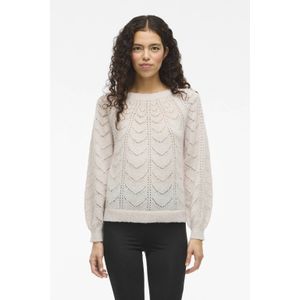 VILA - VITULI - Trui - Natuurwit - Gerecycled Materiaal