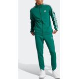 adidas Sportswear joggingpak donkergroen/wit