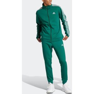 adidas Sportswear joggingpak donkergroen/wit