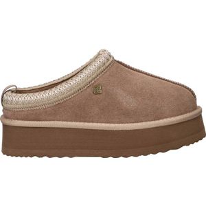 Nelson suède pantoffels taupe