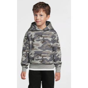 Anytime - Hoodie - Grijs - Camo Print