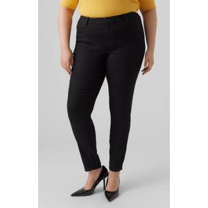 VERO MODA CURVE high waist slim fit jegging VMRUDY zwart