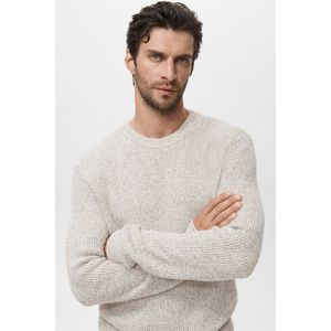 Mango Man x Casper Ruud gebreide trui ecru