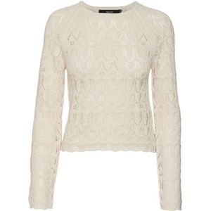 VERO MODA gehaakte top VMNEWFABIENNE ecru