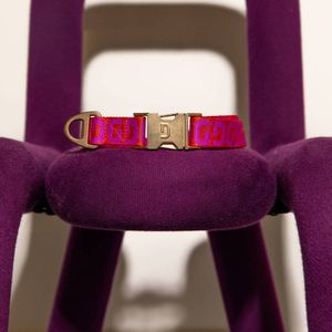 Dogguo Hondenhalsband (36-52 cm) M - DG COLLAR PURPLE / RED