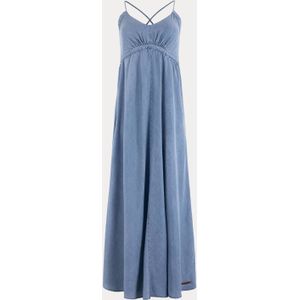 Moscow maxi jurk light blue denim