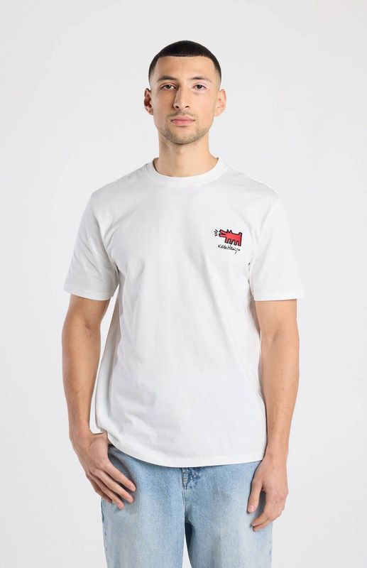 America Today regular T-shirt met backprint donkerblauw