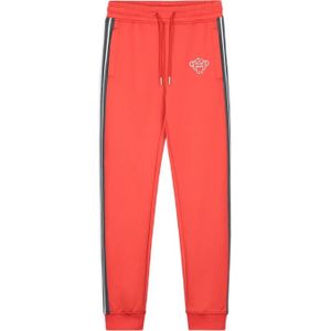 BLACK BANANAS regular fit joggingbroek JR. TAPED met zijstreep fel rood