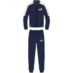 Puma Senior trainingspak Baseball Tricot Suit donkerblauw/wit