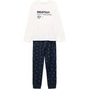 Mango Kids - Pyjama - Donkerblauw/Wit