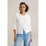 WE Fashion gebreid vest wit