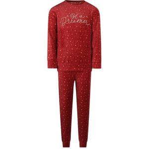 Charlie Choe meisjes pyjama met sterren print donkerrood