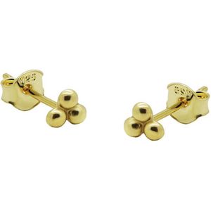 KARMA Jewelry gold plated oorbellen Triple Dots