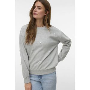 VERO MODA sweater grijs met pailletten