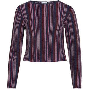 Vila Vimelvina boatneck ls knit top dessin
