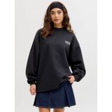 JJXX sweater met backprint antraciet