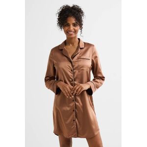 Dreamcovers satijnen nachthemd lichtbruin