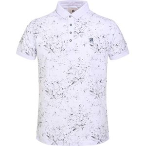 GABBIANO polo met all over print white